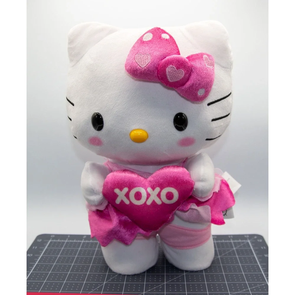 Sanrio Hello‎ Kitty Valentine XOXO Heart Pink Tutu Plush Doll 10 Inch